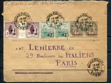 Lapierre Entier Postal Baron par La Pierre Gollhofen Sur Uffenheim Land Après Munich 