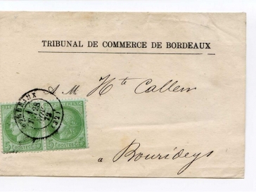 Marque Postale Hambourg 179 Bordeaux 1821 