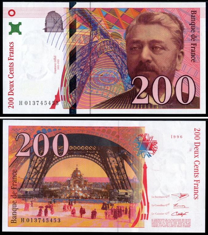 FRANCE BILLET 200 Francs EIFFEL type 1995 (FY 75) 1996,... VENTE