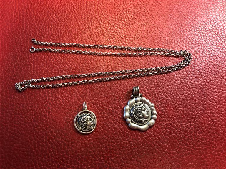 Lot De Pendentifs En Argent Vintage Années 1960 - Deadstock Ancien Magasin - Occasion