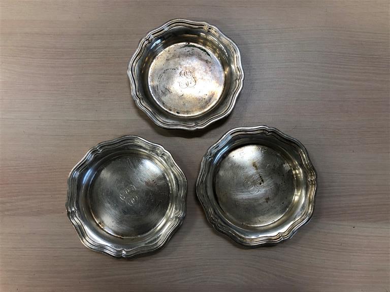 original dessous de plat, plateau ,Métal Argenté, Verre et Dentelles