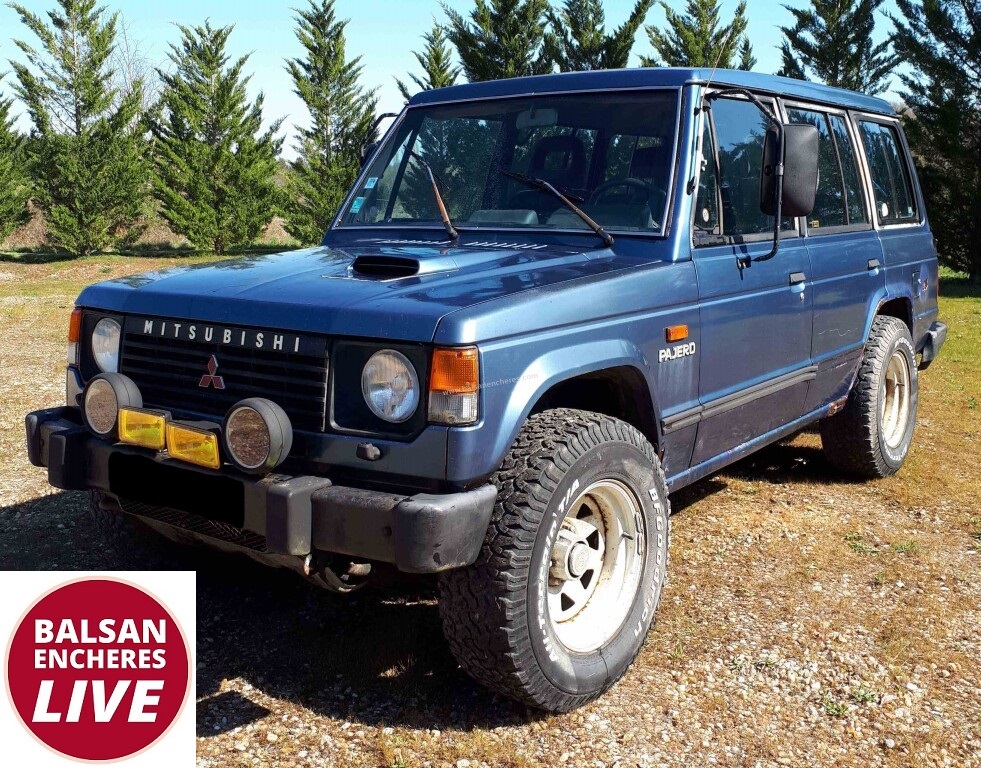 5651 MITSUBISHI Pajero long 2.5 TD 1989 VENTE SUR PLACE VEHICULES ANCIENS Balsan Enchères
