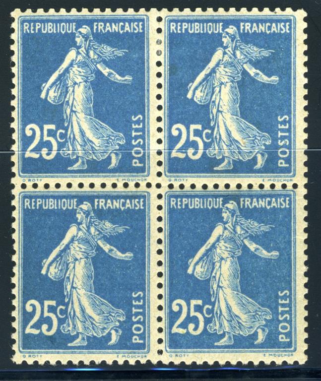 FRANCE STAMP TIMBRE YVERT N° 140 b  SEMEUSE 25c BLEU NOIR  NEUF xx LUXE