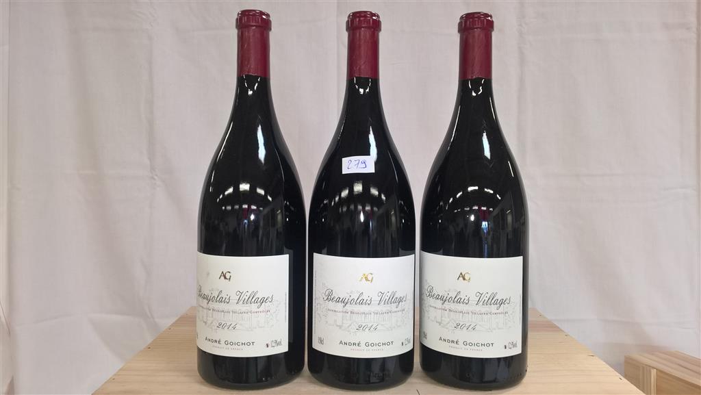 Vente Aux Encheres Des Domaines De L Etat 3 MAGNUMS Beaujolais Villages Domaine Goichot 2014 - GRANDE VENTE AUX