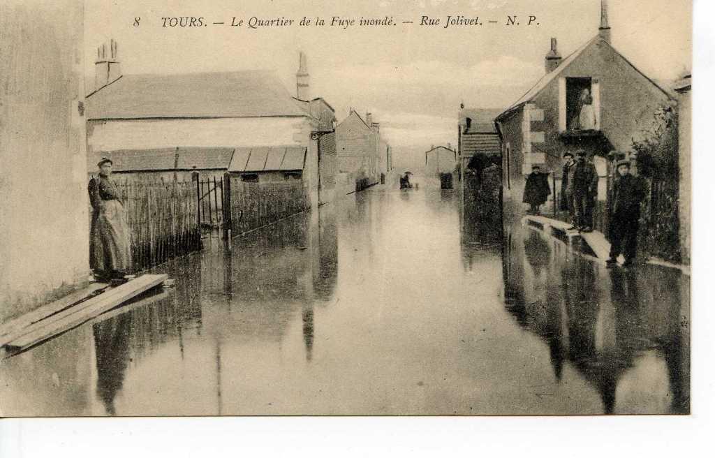 carte postale - TOURS (37) - 1910, LE QUARTIER DE LA FUYE IN... - VENTE ...